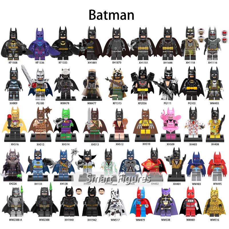 Mainan Balok Bangunan Mini Figure Batman Nightmare Batman Huntress Catman 50 Tipe Untuk Hadiah