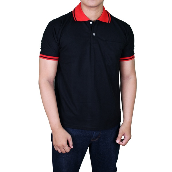 Kaos Polos Kerah Hijau Fuji 100% Cotton Pique - POL 61