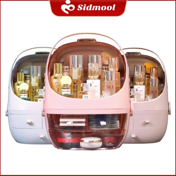 SIDMOOL Rak Kosmetik Kotak Makeup Storage Organizer Tempat Penyimpanan