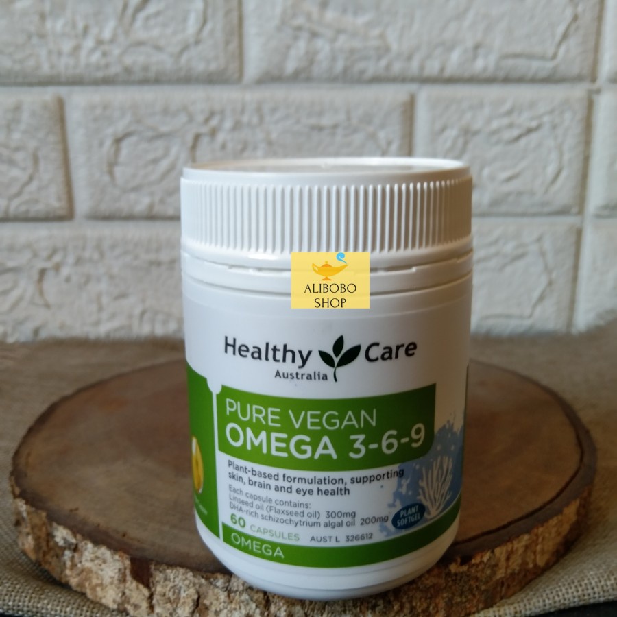 HEALTHY CARE PURE VEGAN OMEGA 369 3 6 9 60 CAPSULES AUSTRALIA