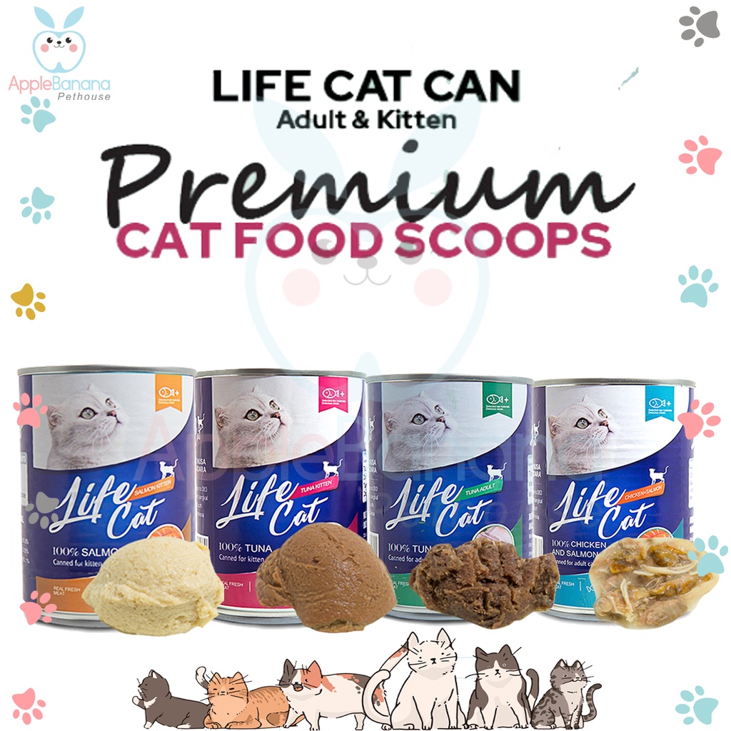 Life Cat Kaleng 400 gr - LifeCat Can 400gr makanan kucing basah kalengan life cat