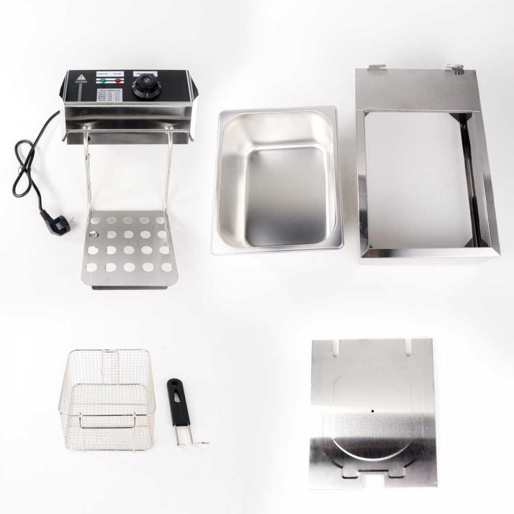 Deep Fryer Full Set Mesin Penggorengan Electric 6Liter 2500W Stainless