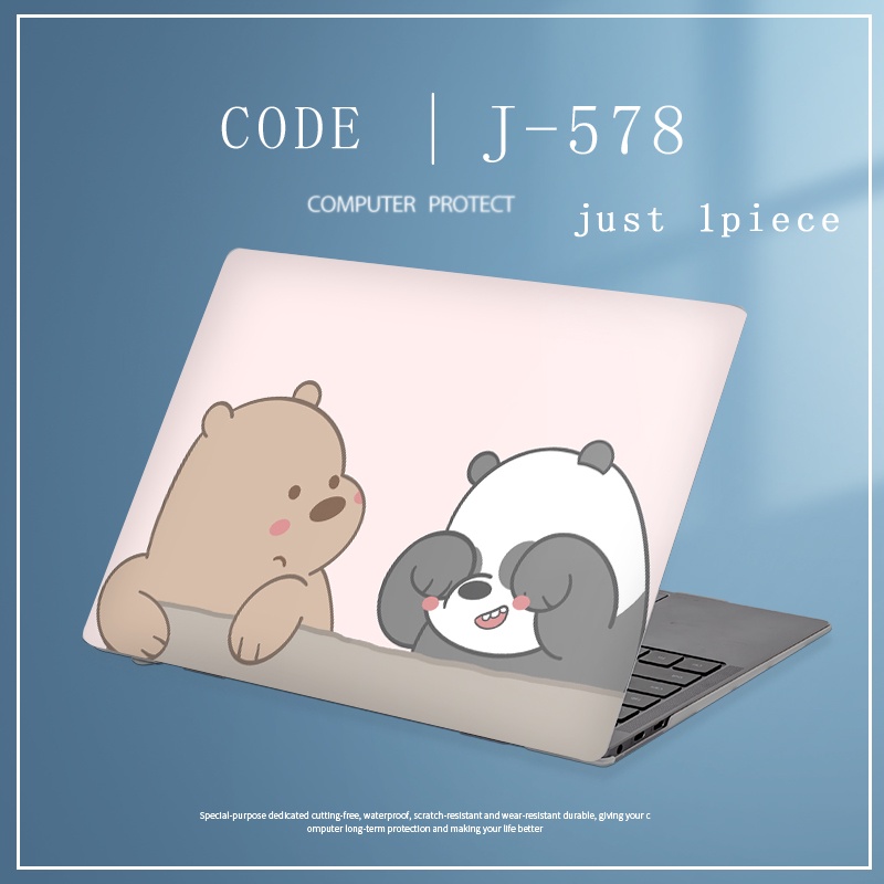 1pc Universal Bebas Potong COD Menyesuaikan Stiker Kulit Laptop Untuk Dell E7470 XPS14 XPS13D Presisi M7710 14 &quot;15.6&quot; Notebook Komputer Decal Desain Doraemon Covers