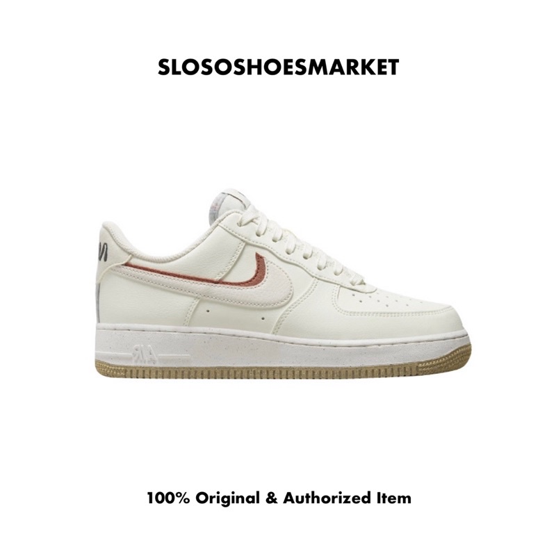 Nike Air Force 1 Low 82 Sail Brown - 100% Original / RESMI