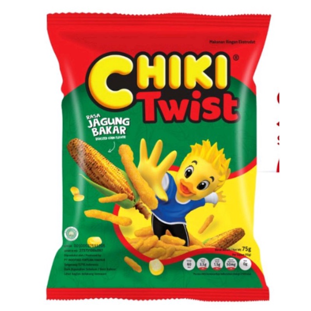 

Chiki Twist Rasa Jagung Bakar 10 x 22,5gr