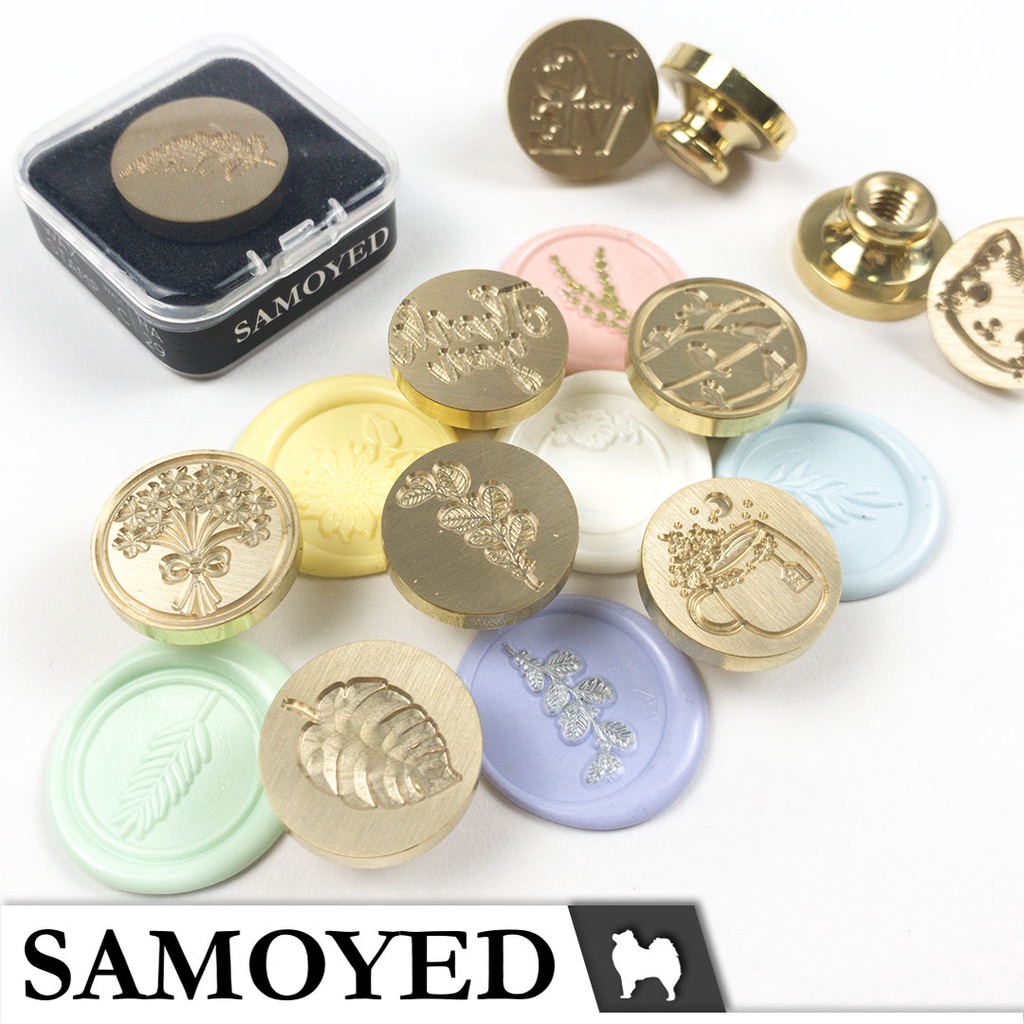 

HJK Stempel / Cap Lilin Segel Surat / Undangan / Seal / Sealing Wax Stamp Samoyed WXST C