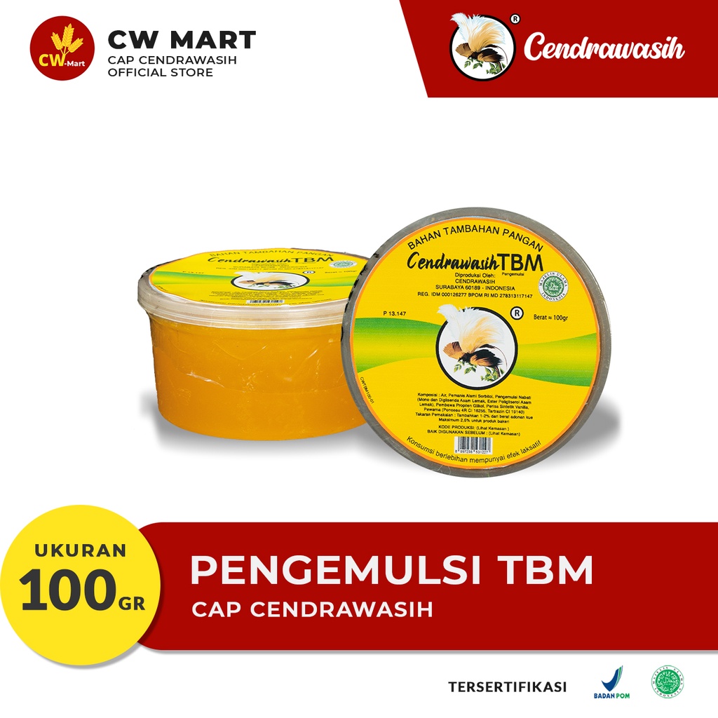 

Cap Cendrawasih Pengemulsi TBM 100gr