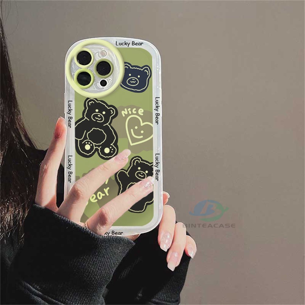 Soft Case Bahan TPU Motif Beruang Untuk Samsung A14 M14 A04 A04S A13 A02S A03 A03S A23 A30S A11 A12 A51 A30 A50 A52 A20S A10S M11 M12