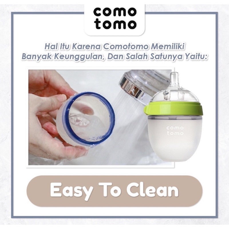 Comotomo Botol Susu 250 TWIN - Botol susu bayi isi 2