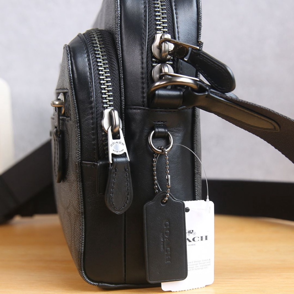 tas pria selempang crossbody West Camera Bag black signature 91485 91484