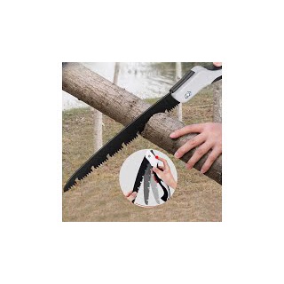 R3S Knifezer Gergaji Lipat Portabel Folding Wood Hand Saw 285 Mm - La146 - Black R3WS