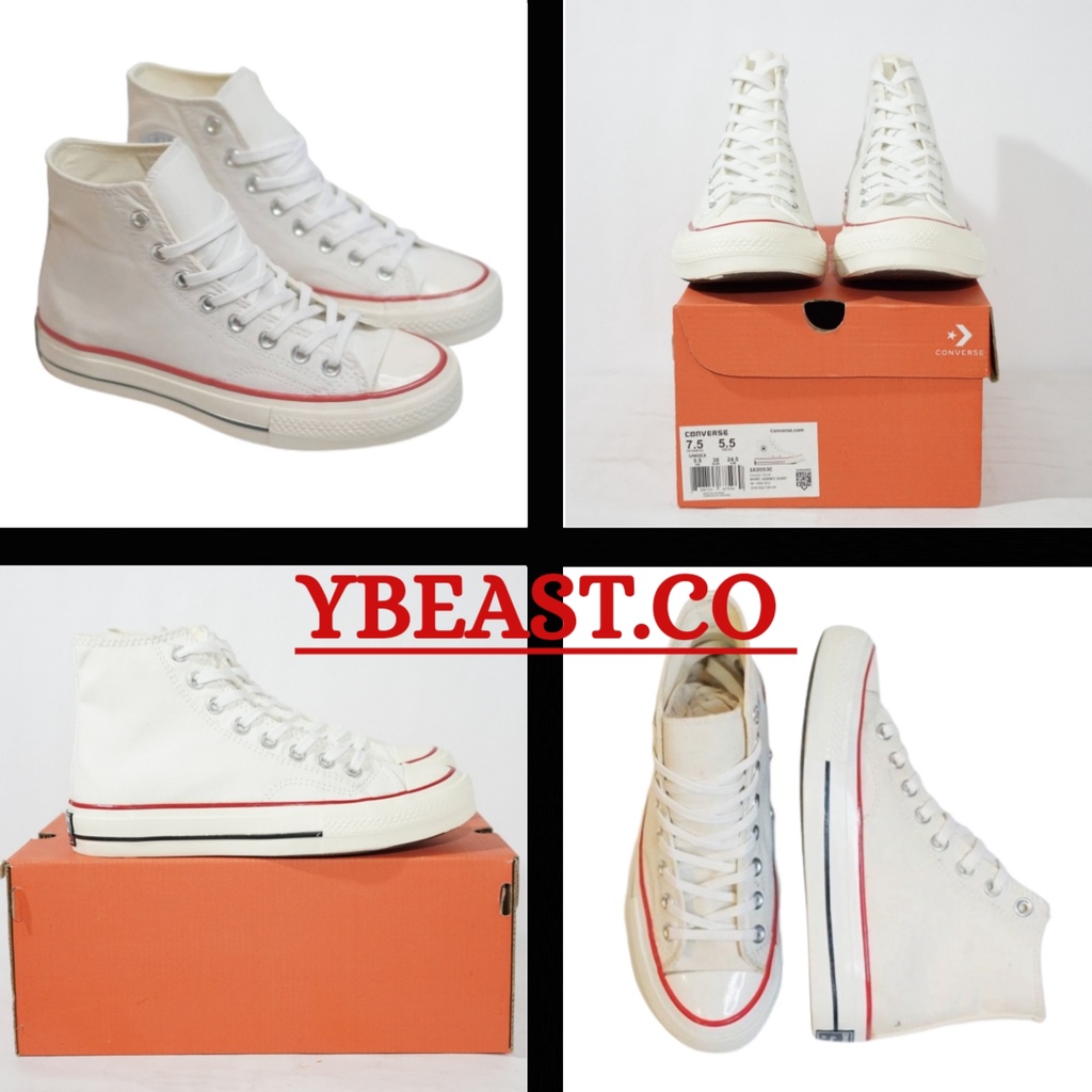 Converse - Converse 70s Hi White Garnite - Sepatu Converse Pria - Converse 70s - Converse Putih - Co