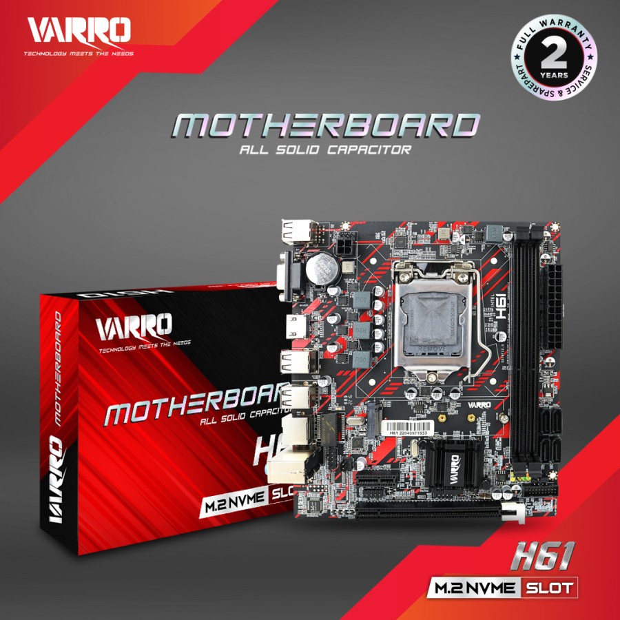 MOTHERBOARD H61 VARRO INTEL LGA1155 NVME