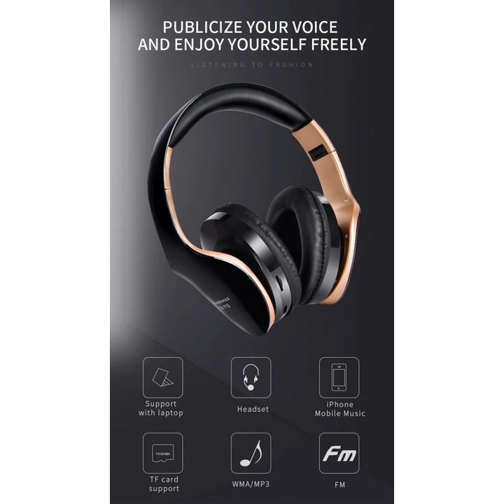 69 SN-P18 - Folding Wireless Bluetooth 4.2 Headphone with FM Radio