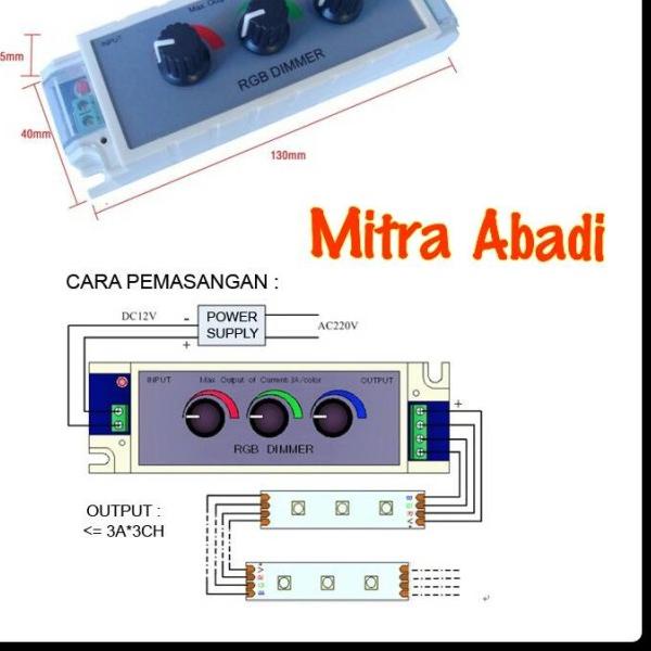 Dimmer DC 12-24V RGB