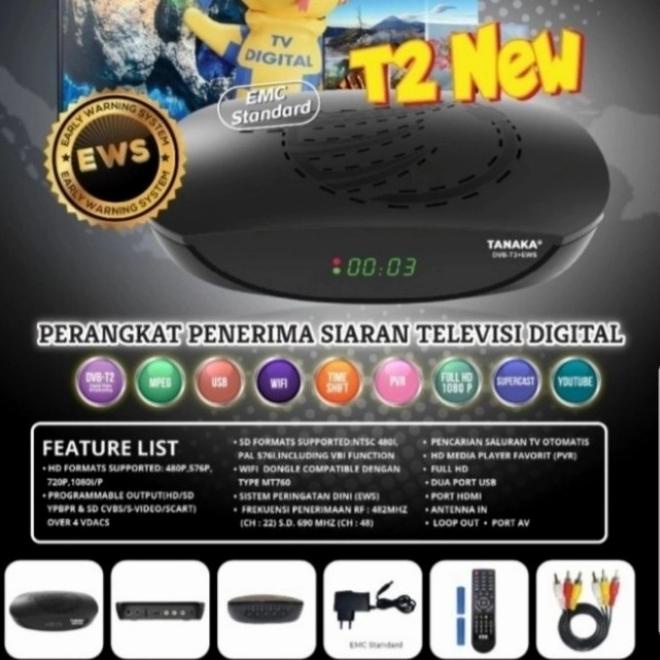 Set Top Box Tanaka DVB T2 New 2022 Mini - RCA