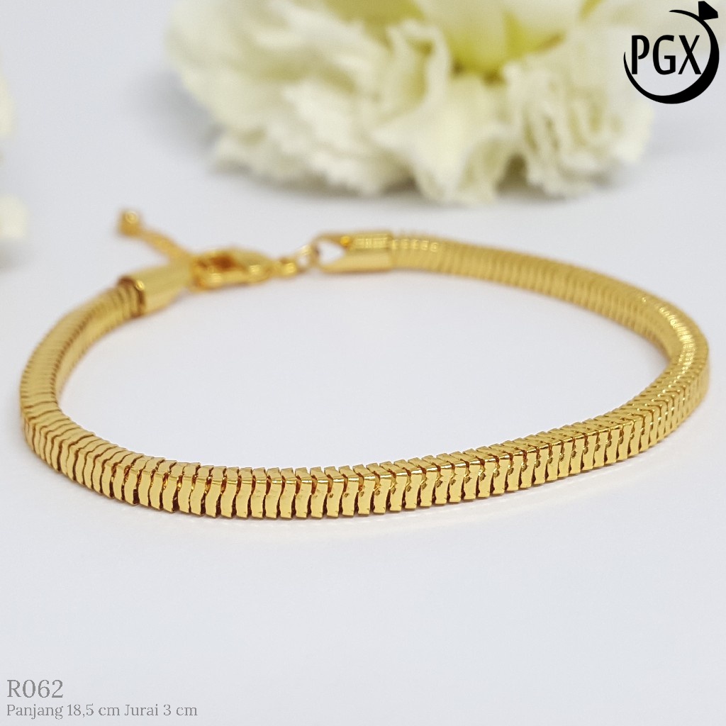 PGX Gelang Tangan Xuping Wanita Perhiasan Lapis Emas Aksesoris Fashion Premium - R062