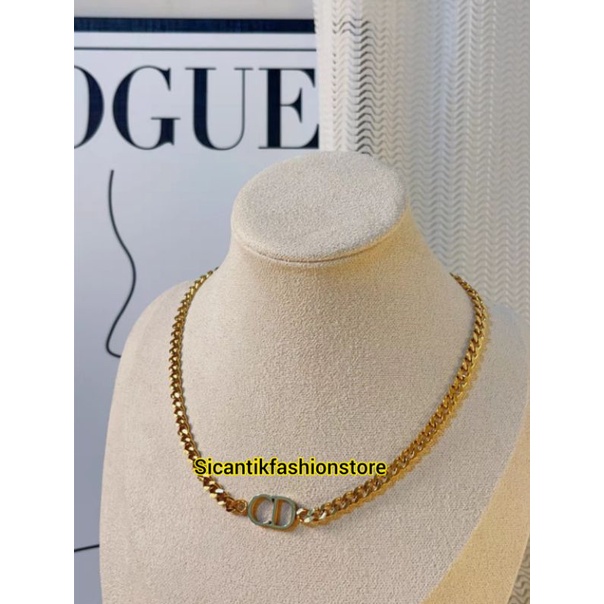 KALUNG TITANIUM WANITA RANTAI KECIL LIONTIN CDD TRENDING ASLI TITANIUM ANTI KARAT SELAMANYA KALUNG SISIK NAGA VINTAGE TRENDING LAPIS EMAS 18K PERHIASAN WANITA TERBARU TERLARIS FASHION STYLE WANITA KOREA