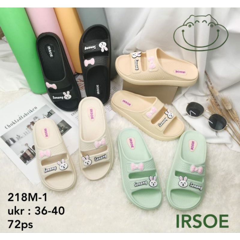 218-M SANDAL SELOP WANITA DEWASA KELINCI SENANG 36-40 IRSOE