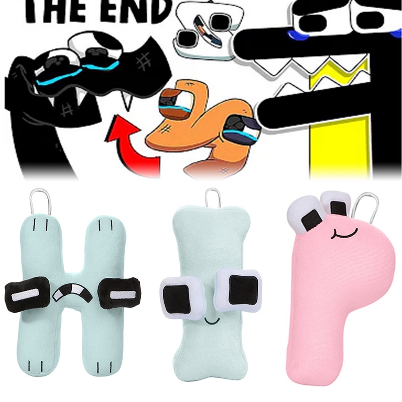 Mainan Boneka Plush Bentuk Huruf Alfabet Inggris Untuk Edukasi Anak