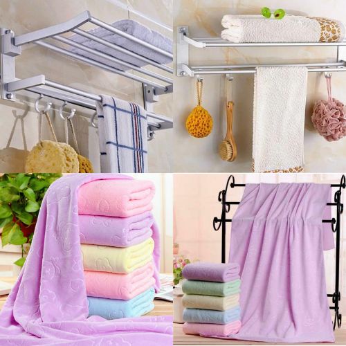 BEST SELLER Rak Handuk+Handuk Rak Gantungan Handuk awet Kamar Mandi BAGUS Rak Multifungsi tidak berkarat Jemuran Termurah