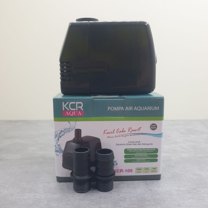 WATER PUMP KCR 105 3000 L/H POMPA AIR AQUARIUM KOLAM DAN HIDROPONIK LOW WATT