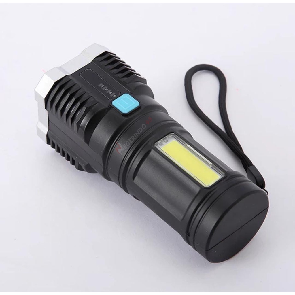 SENTER LED 4 MATA 48W + 20 W SENTER LED CHARGEABLE SENTER CAS 4 LED