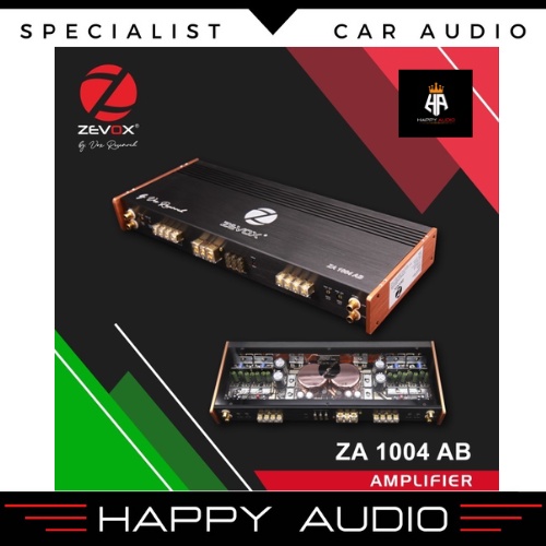 Power Amplifier Mobil 4 Channel ZEVOX ZA 1004 AB by VOX RESEARCH ORIGINAL GARANSI RESMI