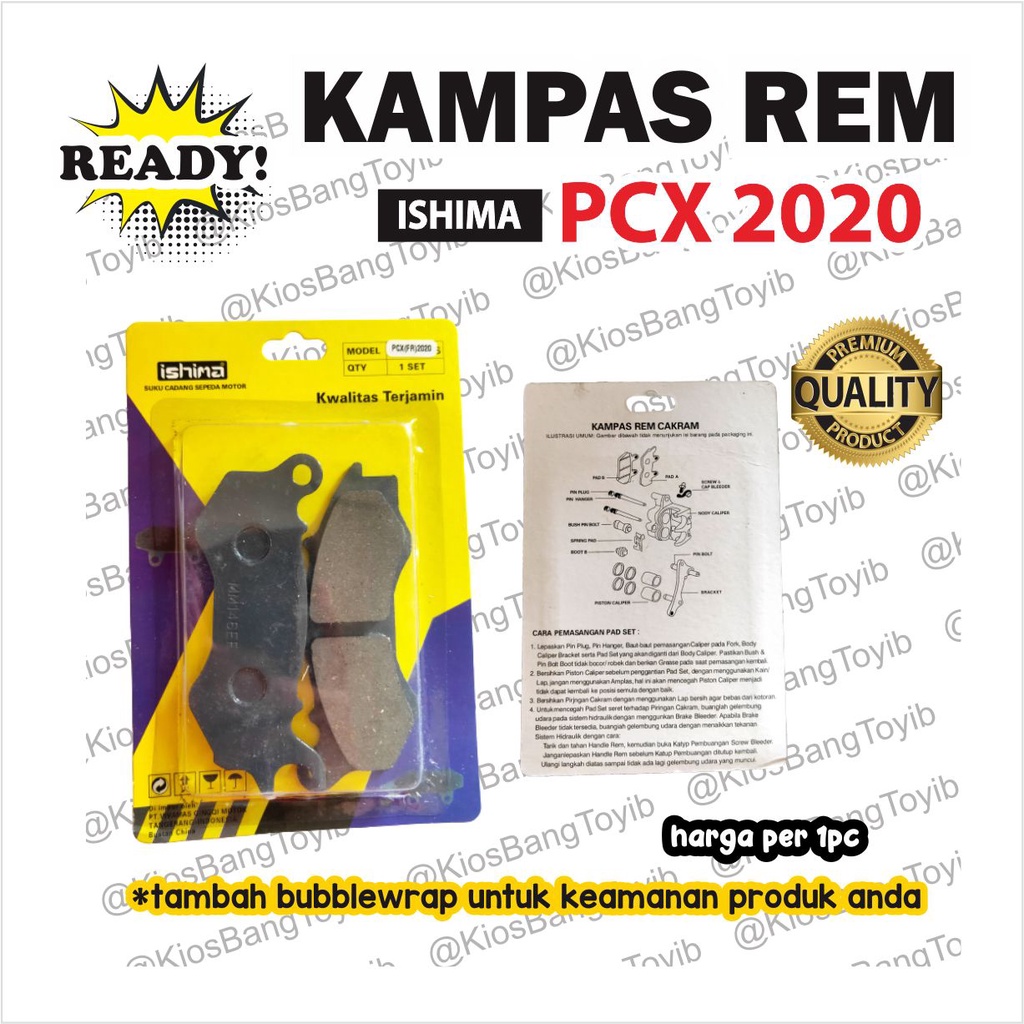 Discpad Dispad Kampas Rem Depan HONDA PCX 2020 (ishima)