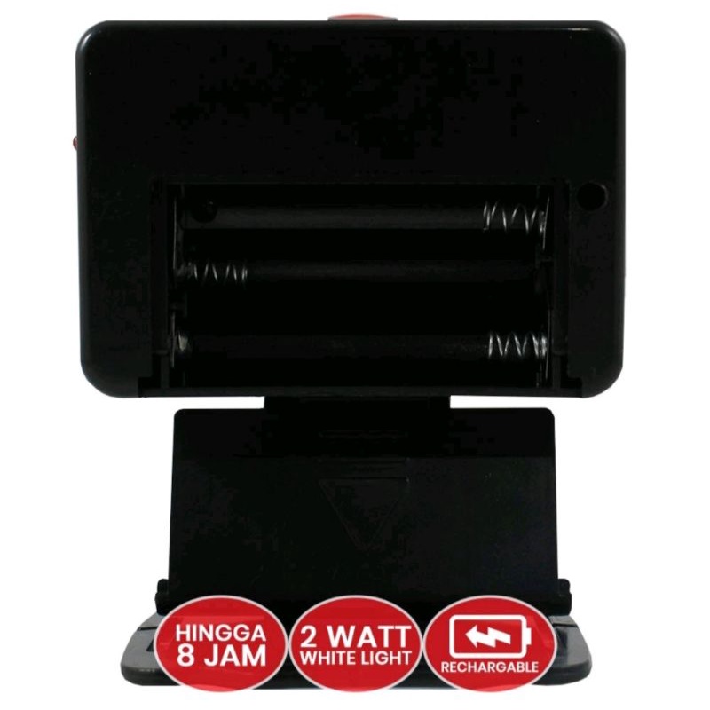 SENTER KEPALA SUPER LED 2 WATT SYH P027A - 2 FUNGSI RECHARGEABLE 8 JAM