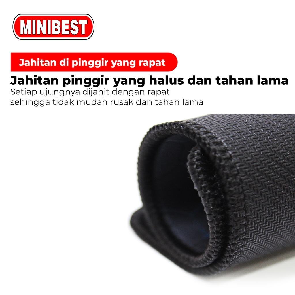 MINIBEST Mousepad Anti Slip Gaming Desain 3D Hitam Rubber Original