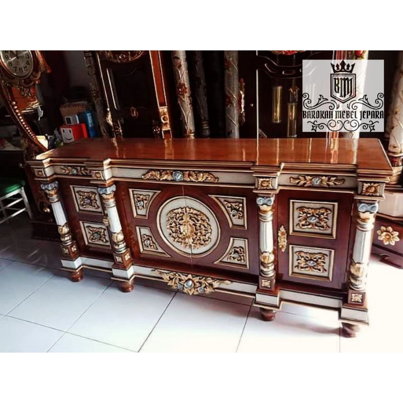 bufet tv nusantara pendek jati 2 meter