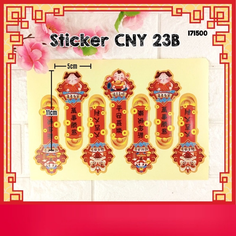 

Sticker cny 23B isi 35 pcs