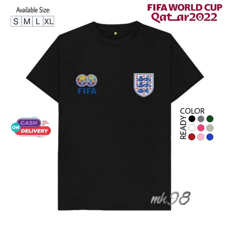 Kaos baju T-shirt piala dunia Qatar 2022 England/Kaos anak piala dunia qatar 2022 England/Baju anak 
