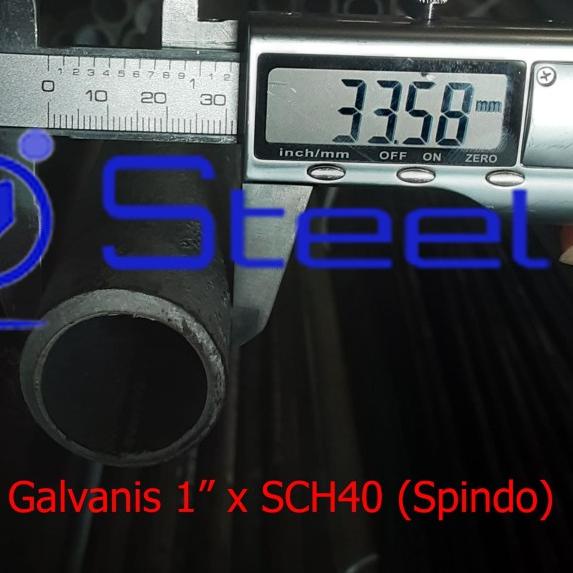 Pipa Galvanis 1" x 6 M Tebal 1.4mm 1.8mm 2mm 2.3mm 3.2mm | 1 inch - Tebal 1.4mm
