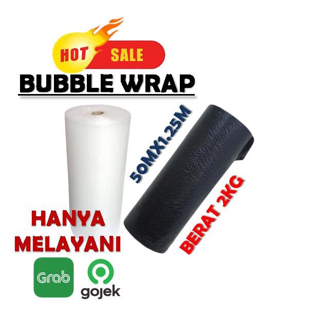 

BUBBLE WRAP PUTIH / BUBLE WRAP BENING 2KG 1.25MX50M