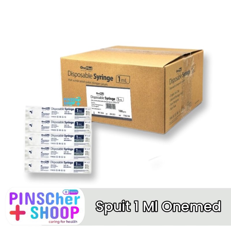 Onemed Siringe 1 Ml Spuit isi 100 / Box