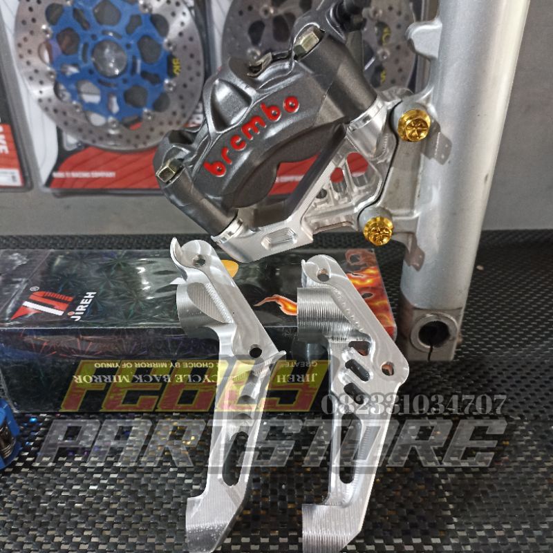 PAKET SET KALIPER BREMBO M50 GP4 GPRX IMPORT BREKET KALIPER BREMBO M50 PNP NINJA R RR SS KALIPER BRE