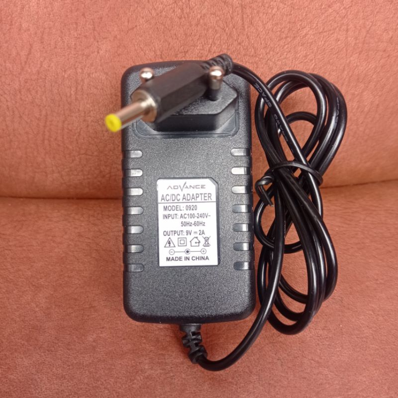 Epoel Adaptor charger cas speaker portabel meting Advance 9V 1,5A/9V 2A, untuk seri k881,k882,k6d ,k