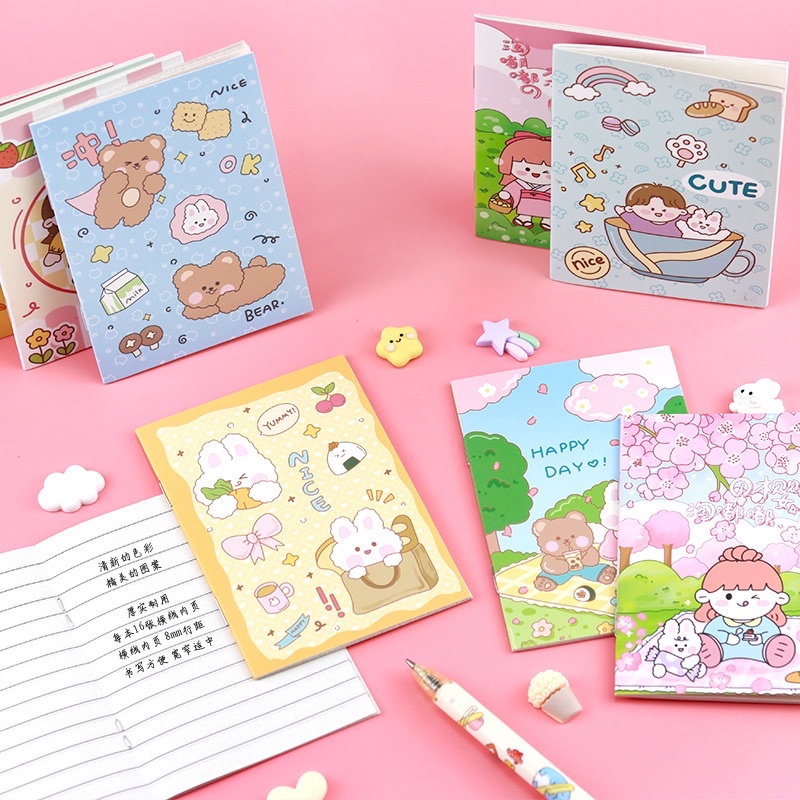 

BLANJA.IDS NOTEBOOK MINI TERBARU BANYAK MOTIF LUCU - NOTE BOOK MINI IMUT - BUKU TULIS MINI CANTIK MOTIF KARAKTER SAKURA BEAR KUNING NOTE NOTES MINI