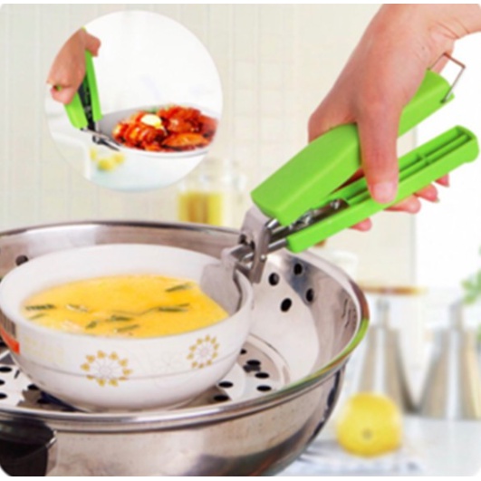 ❤ IJN ❤ Alat Penjepit Anti Panas Capitan Mangkok Piring Dish Clamp Jepitan Jepit Dapur Pegangan Peralatan