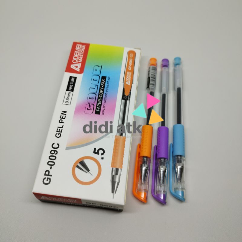 

Pulpen Gel Aodemei GP-009C Warna-warni 1 Pak (12 Pcs)