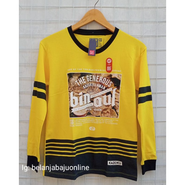 kaos anak sahabat Nabi/kaos anak/kaos panjang
