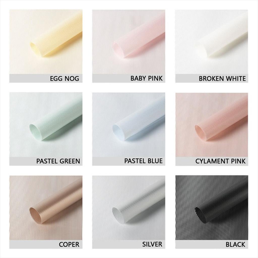 

[1 LEMBAR] STRIPE COLOR LINE CELLOPHANE Flower Wrapping Paper/Kertas Bungkus Buket Bunga Bergaris