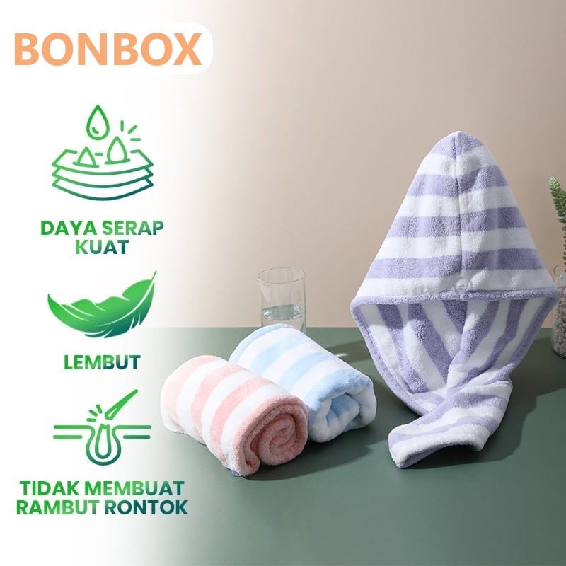 HANDUK RAMBUT Fiber Magic Towel Lembut - Bonbox BT10