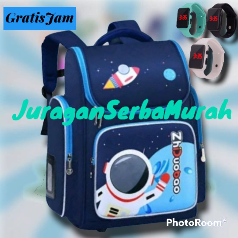 Tas Ransel Sekolah anak perempuan Karakter Astronot Murah