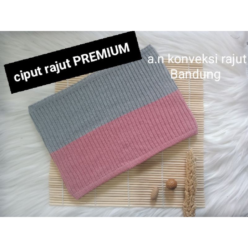 ciput rajut  premium 2warna inner rajut premium bandana rajut