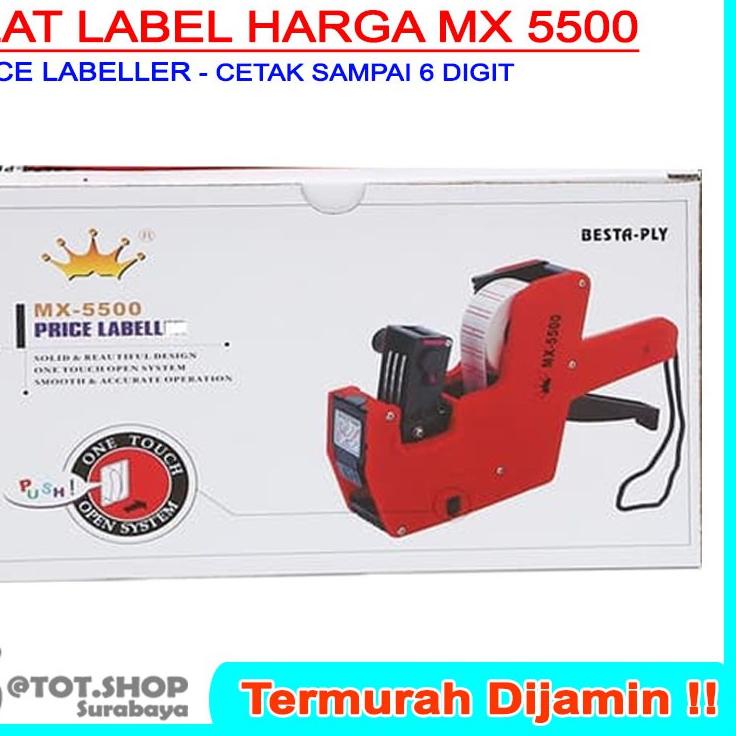 

♩♪ (TERBUKA) M 5500 ALAT LABEL HARGA PRICE LABELLER 6 DIGIT ♖