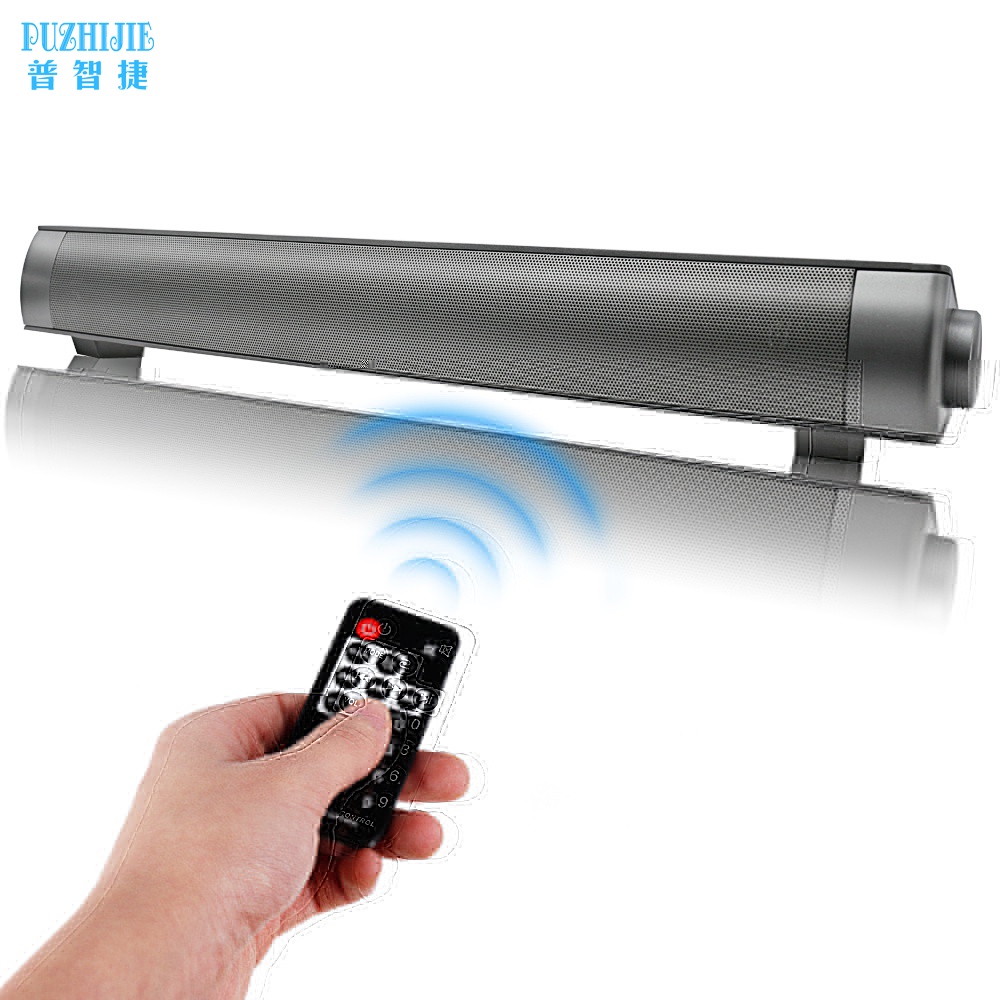 Portable Bluetooth Soundbar Home Theater with Remote Control - LP-S08 - Black - OMSKGWBK