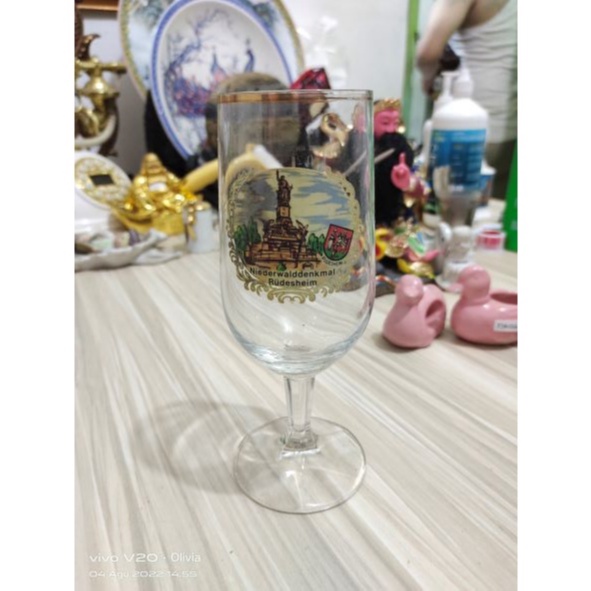 Gelas Wine Rudesheim Kuno Jadul Antik